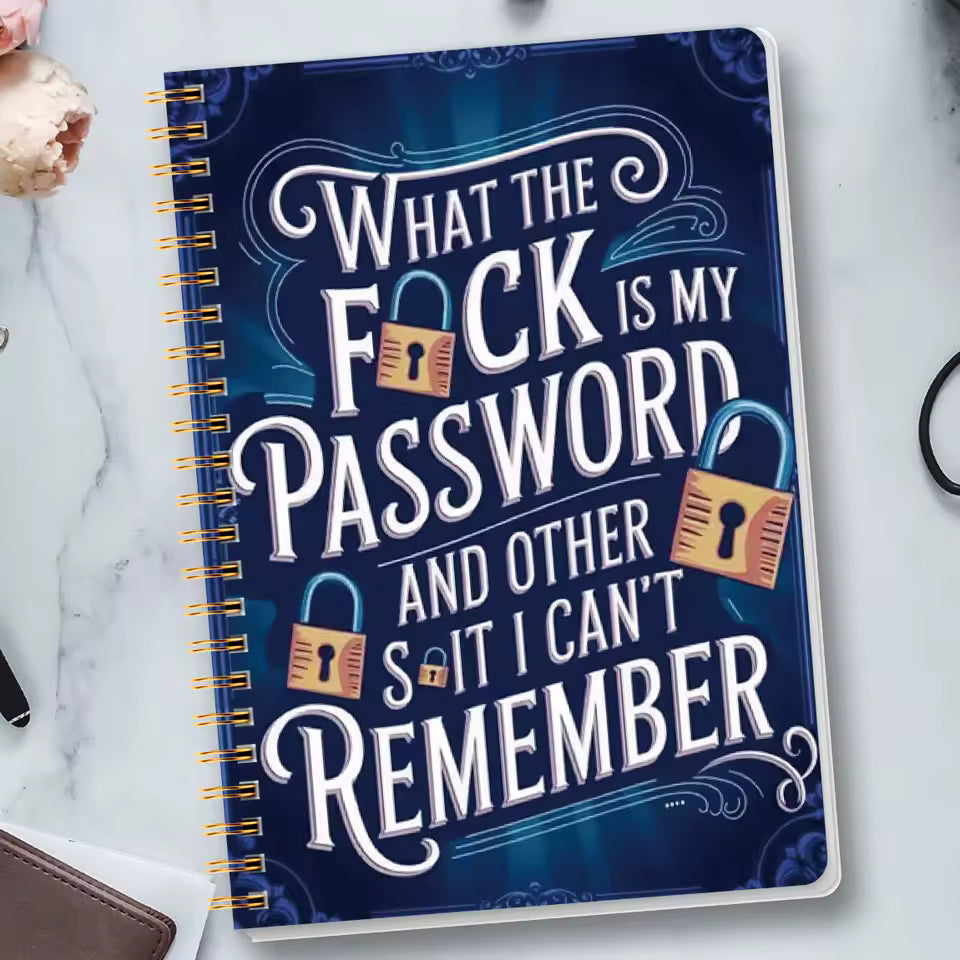 PassLog™ | Rolig Lösenordsbok / Password Organizer