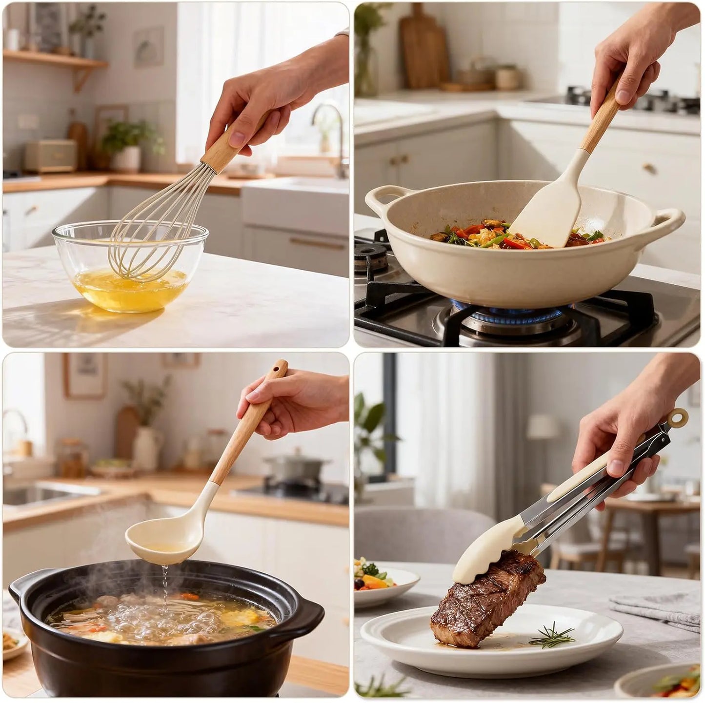 StekSet™ | Stilrent Silikonset för Matlagning (12 delar)