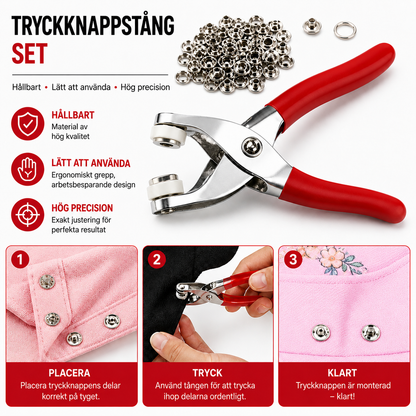 KnappFix™ | Knappverktyg – Fäst perfekta knappar på sekunder