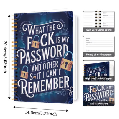 PassLog™ | Rolig Lösenordsbok / Password Organizer