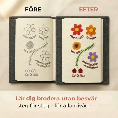 Broderibok™ | Från nybörjare till vacker broderistil på nolltid