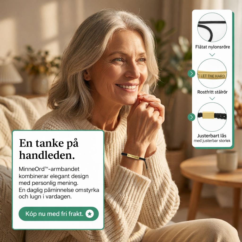 MinneOrd™ | Flätat inspirerande armband i rostfritt stål