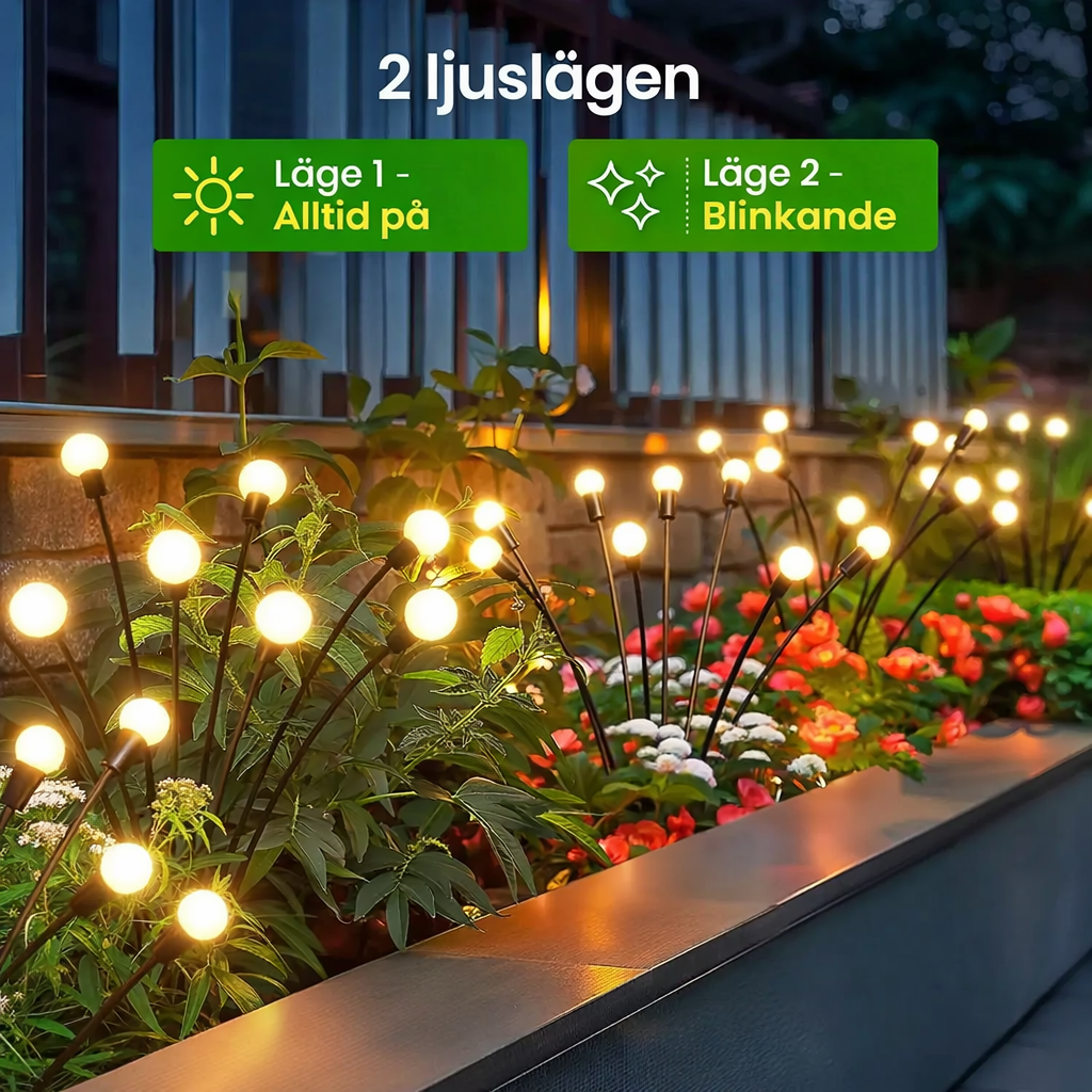 LjusFluga™ | Solcellsdriven Trädgårdsbelysning