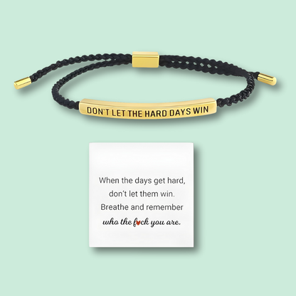 MinneOrd™ | Flätat inspirerande armband i rostfritt stål