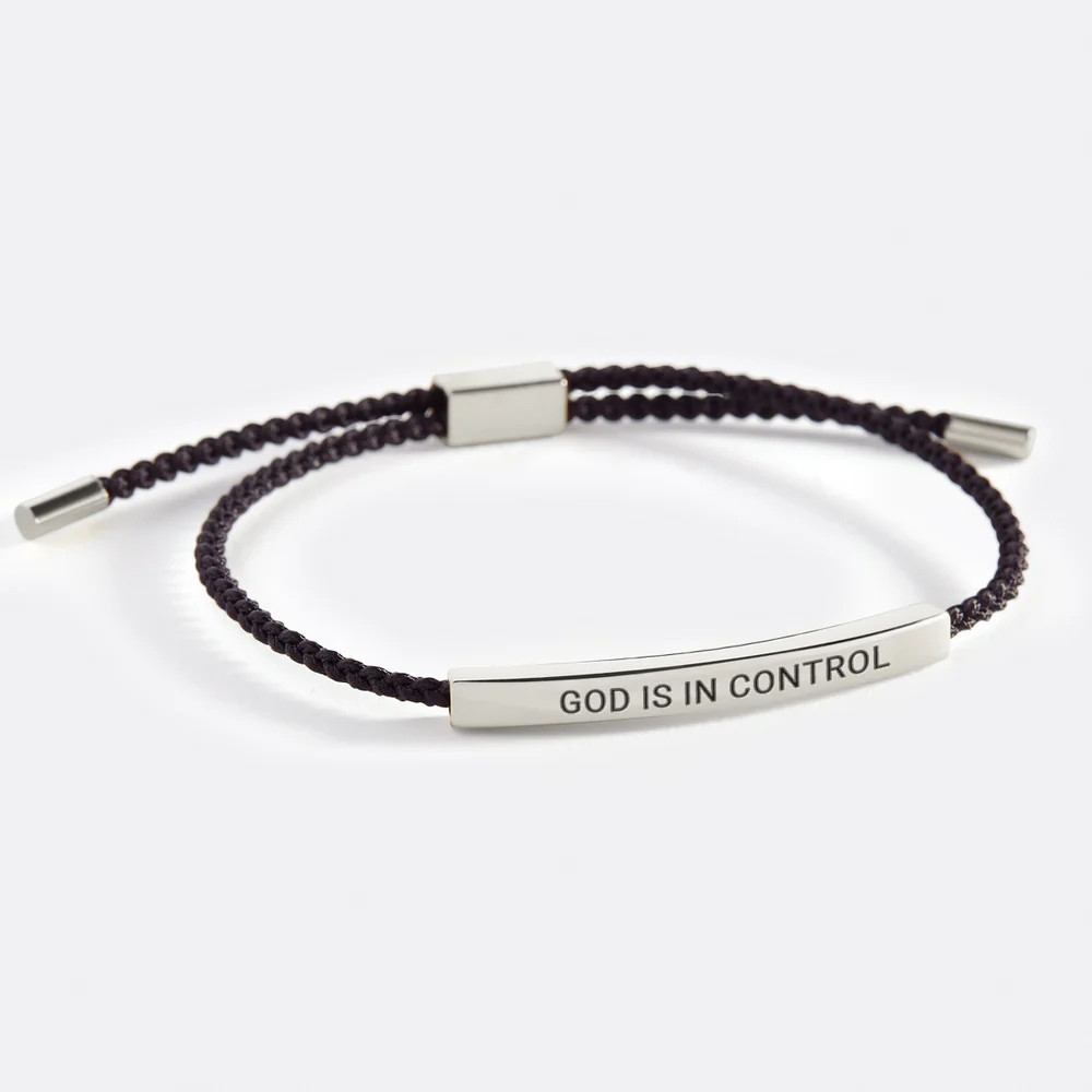 MinneOrd™ | Flätat inspirerande armband i rostfritt stål