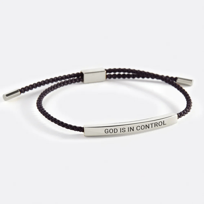 MinneOrd™ | Flätat inspirerande armband i rostfritt stål