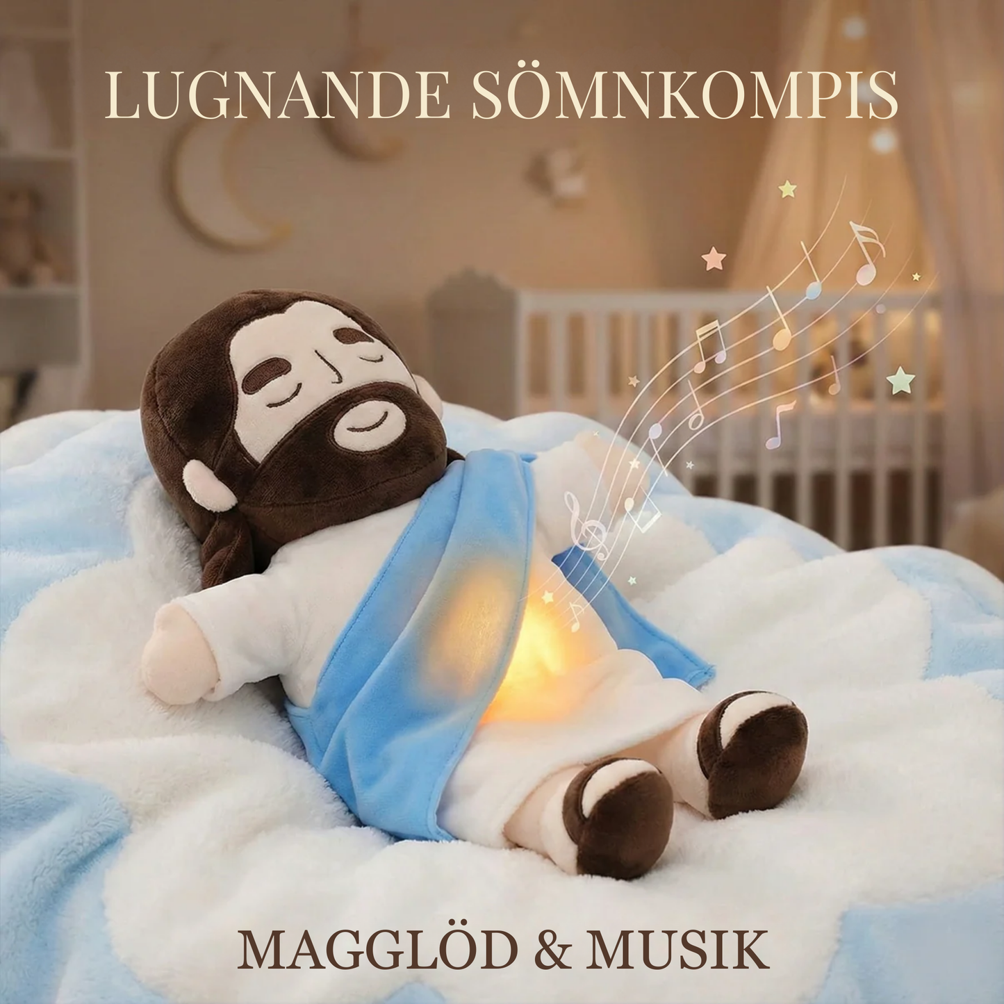 FridKram™ | Jesus Lugnande Plyschdocka