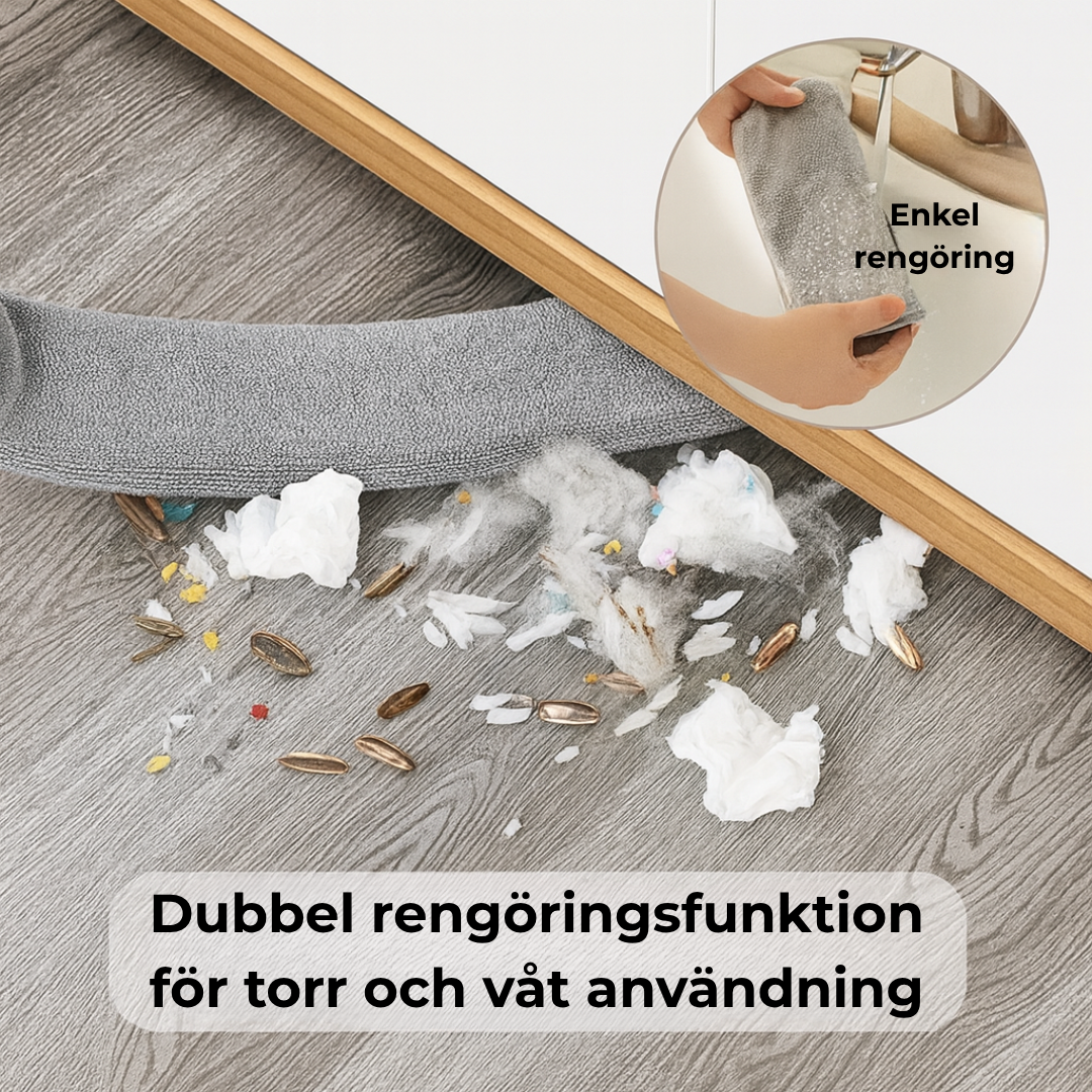 DammSvep™ | Det enklaste sättet att rengöra under möbler på några sekunder