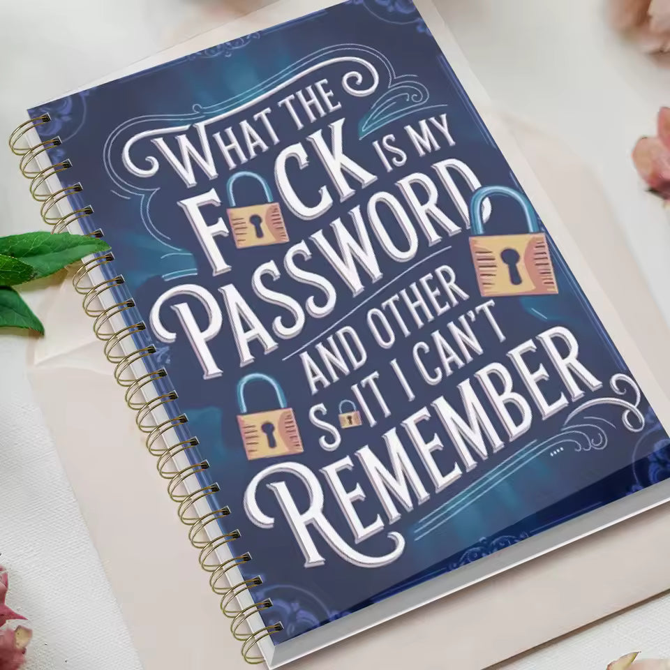 PassLog™ | Rolig Lösenordsbok / Password Organizer