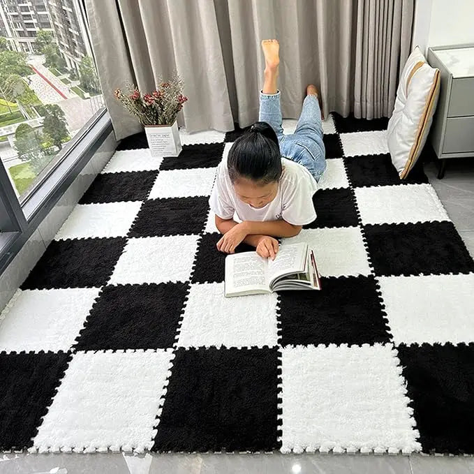 ComfortTiles™ | Mjuka, modulära golvplattor som skapar trygg lek – och snygg inredning. (10-pack)