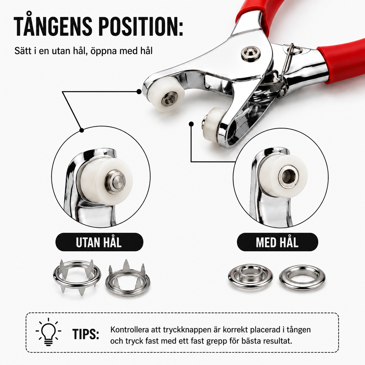 KnappFix™ | Knappverktyg – Fäst perfekta knappar på sekunder