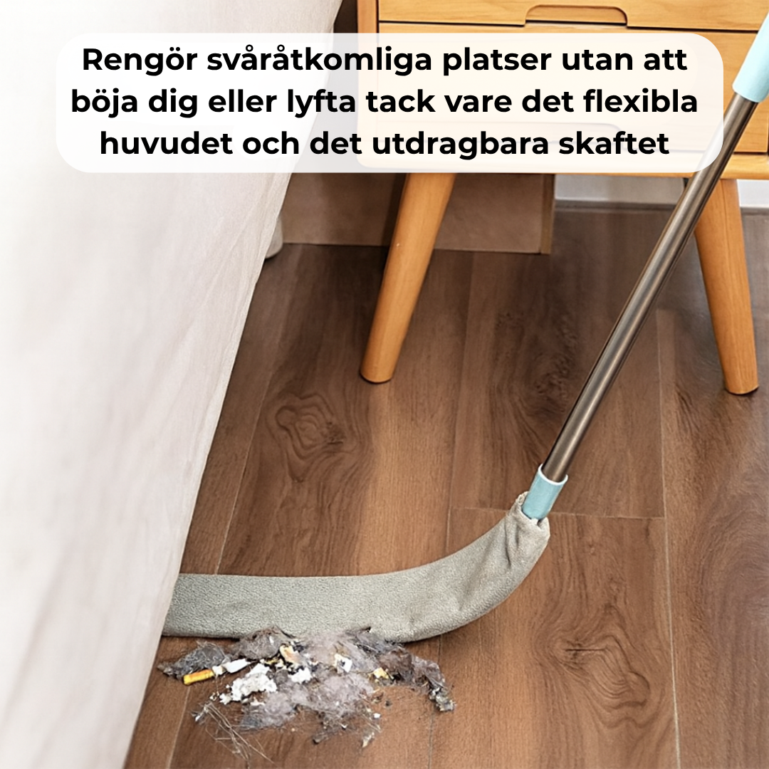 DammSvep™ | Det enklaste sättet att rengöra under möbler på några sekunder