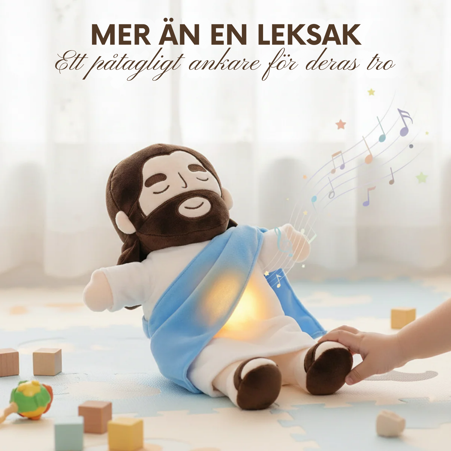 FridKram™ | Jesus Lugnande Plyschdocka