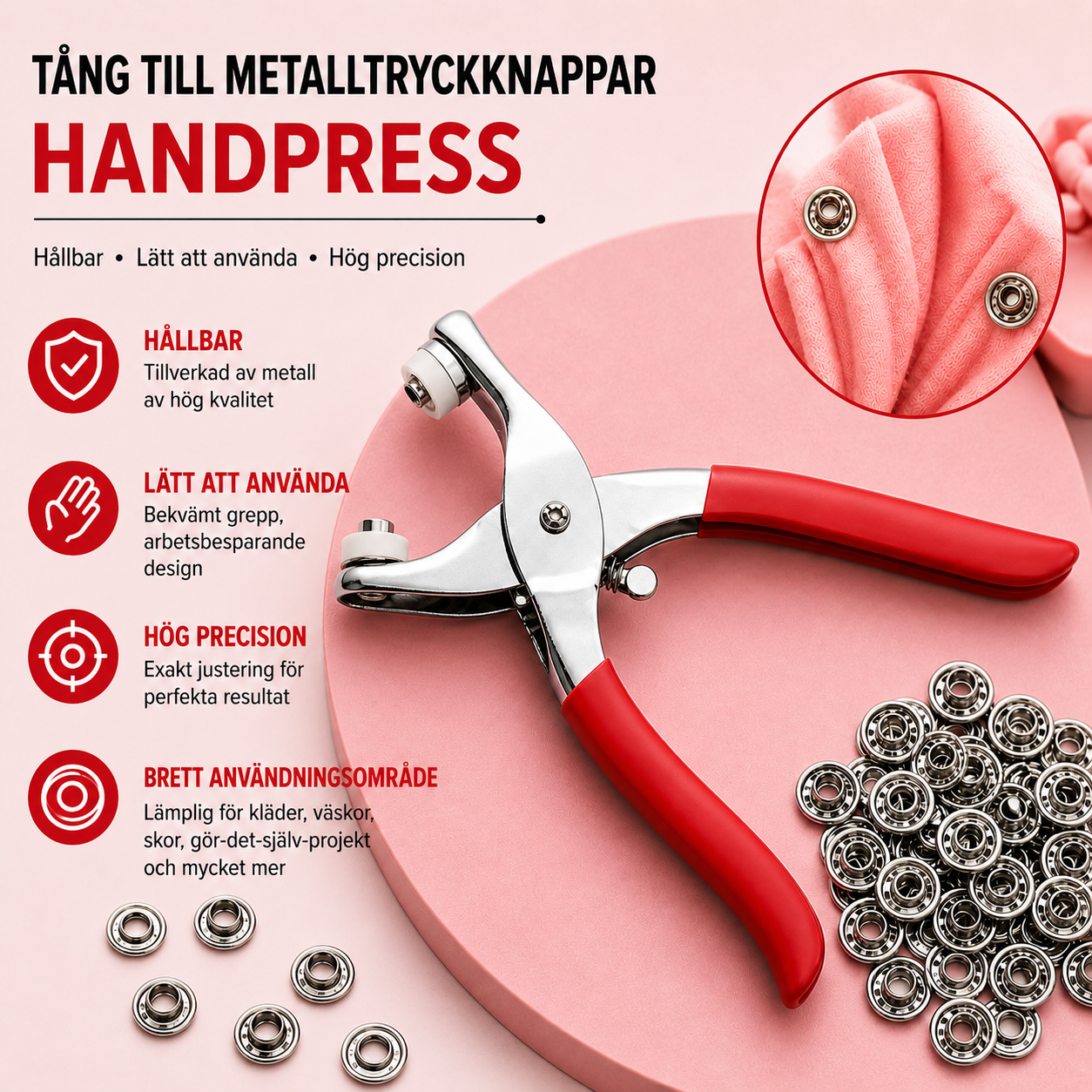 KnappFix™ | Knappverktyg – Fäst perfekta knappar på sekunder