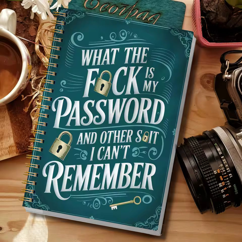 PassLog™ | Rolig Lösenordsbok / Password Organizer