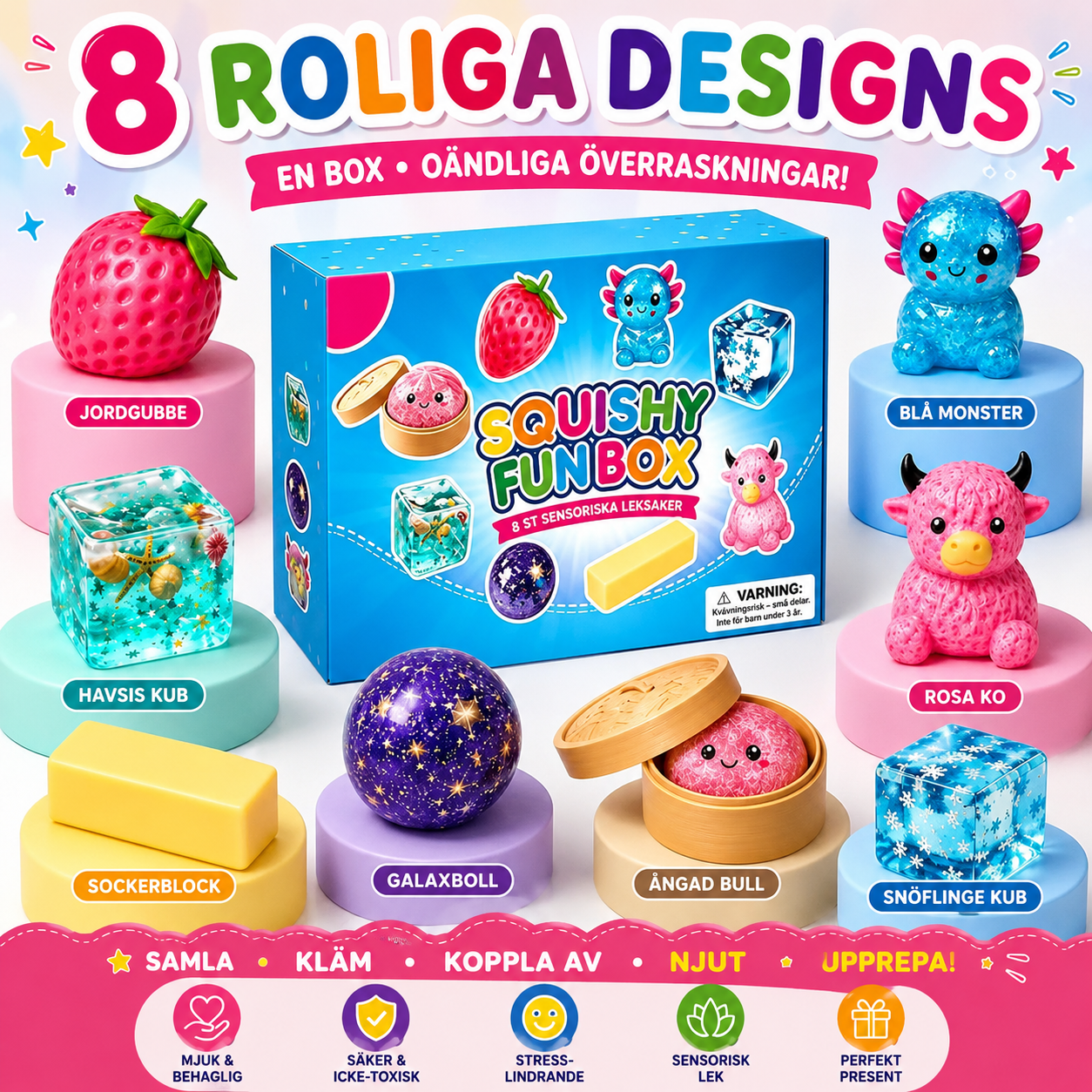 Squishy Fun Box | De Virala Favoriterna i En Magisk Mystery Box!