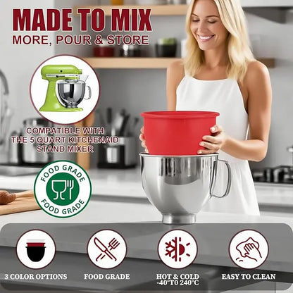 KitchenSeal™ – Silikoninsatser med lock för KitchenAid 5 Qt