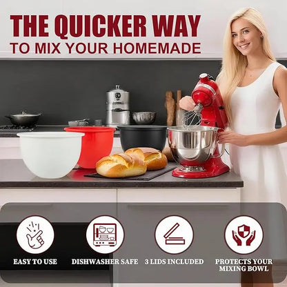 KitchenSeal™ – Silikoninsatser med lock för KitchenAid 5 Qt