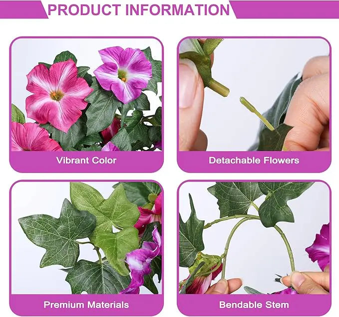 EvigBlom™ | Konstgjorda Petunior(2-pack)  – För ute & inne
