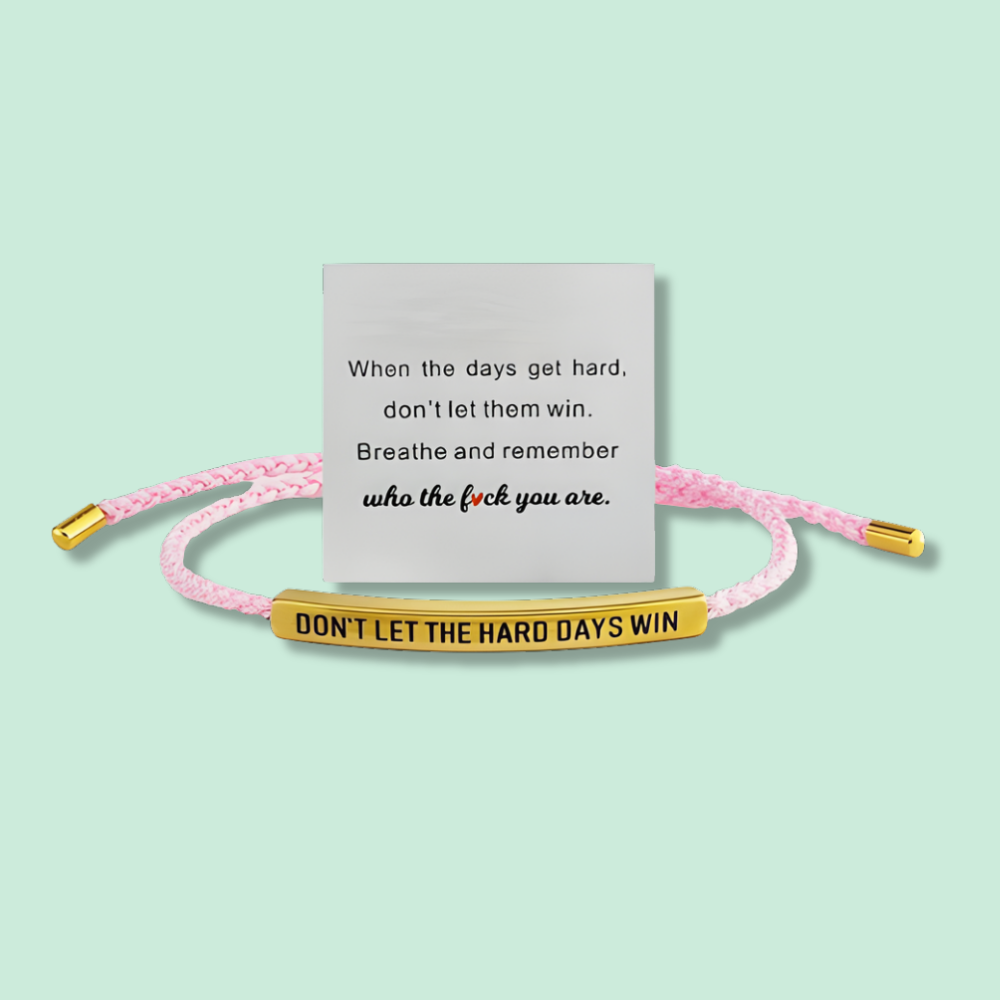 MinneOrd™ | Flätat inspirerande armband i rostfritt stål