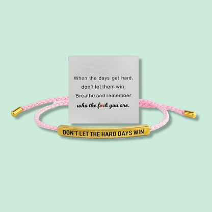 MinneOrd™ | Flätat inspirerande armband i rostfritt stål