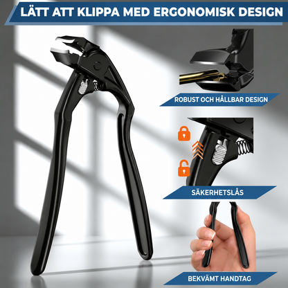 ErgoKlipp™ Ergonomiskt böjd nagelklippare – för tjocka naglar, inåtväxta naglar och enkel klippning