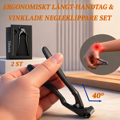 ErgoKlipp™ Ergonomiskt böjd nagelklippare – för tjocka naglar, inåtväxta naglar och enkel klippning