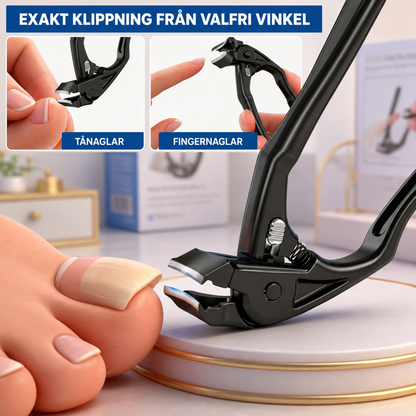 ErgoKlipp™ Ergonomiskt böjd nagelklippare – för tjocka naglar, inåtväxta naglar och enkel klippning