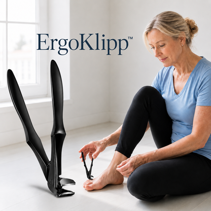 ErgoKlipp™ Ergonomiskt böjd nagelklippare – för tjocka naglar, inåtväxta naglar och enkel klippning