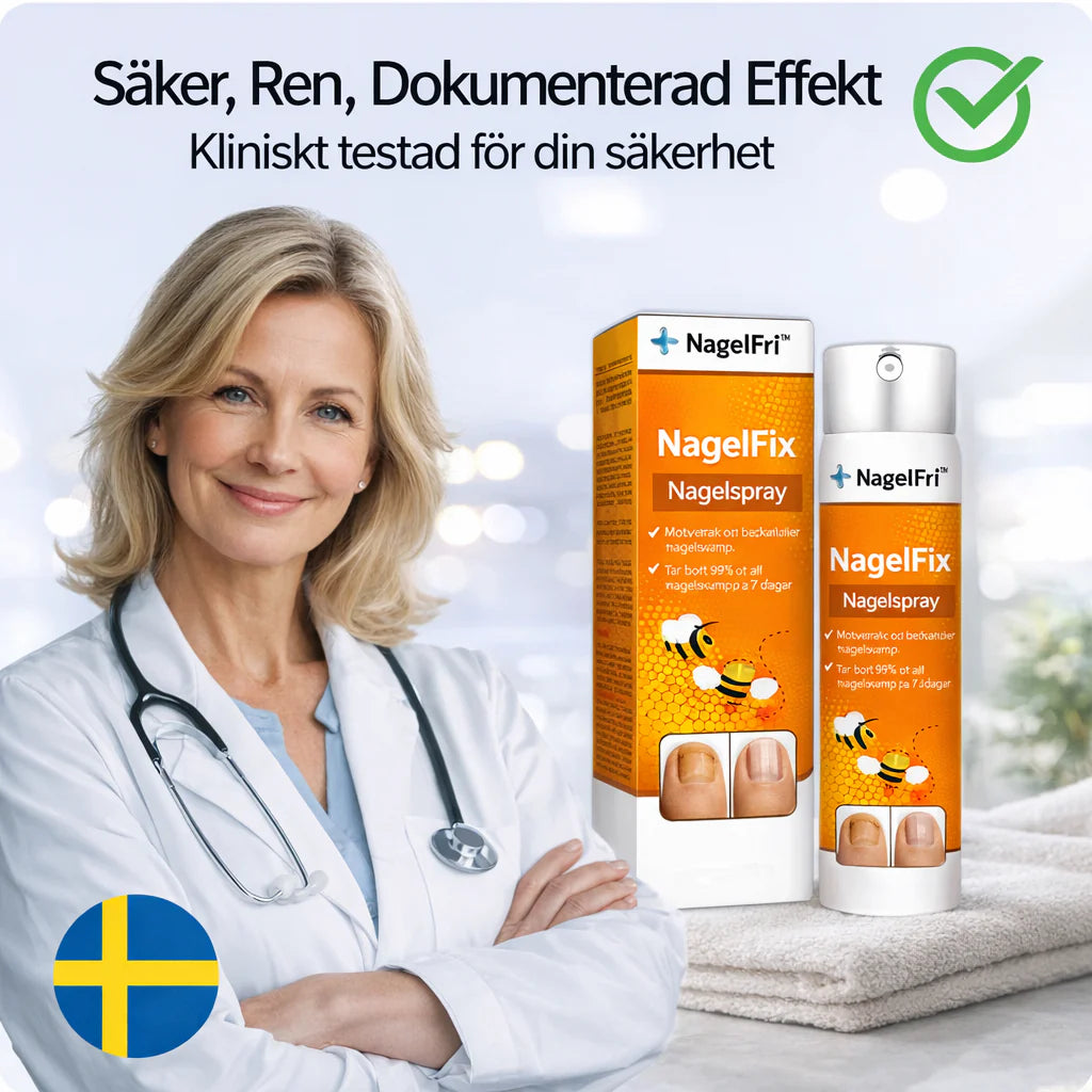 NagelFrid™ svampspray | 99% av nagelsvampen borta på 7 dagar!