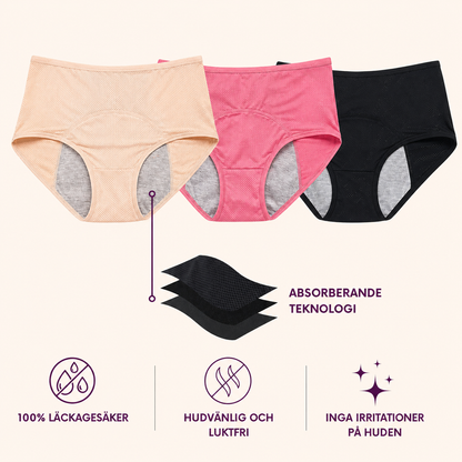 VivaDry™ | Läckagesäkra underkläder (5-pack)