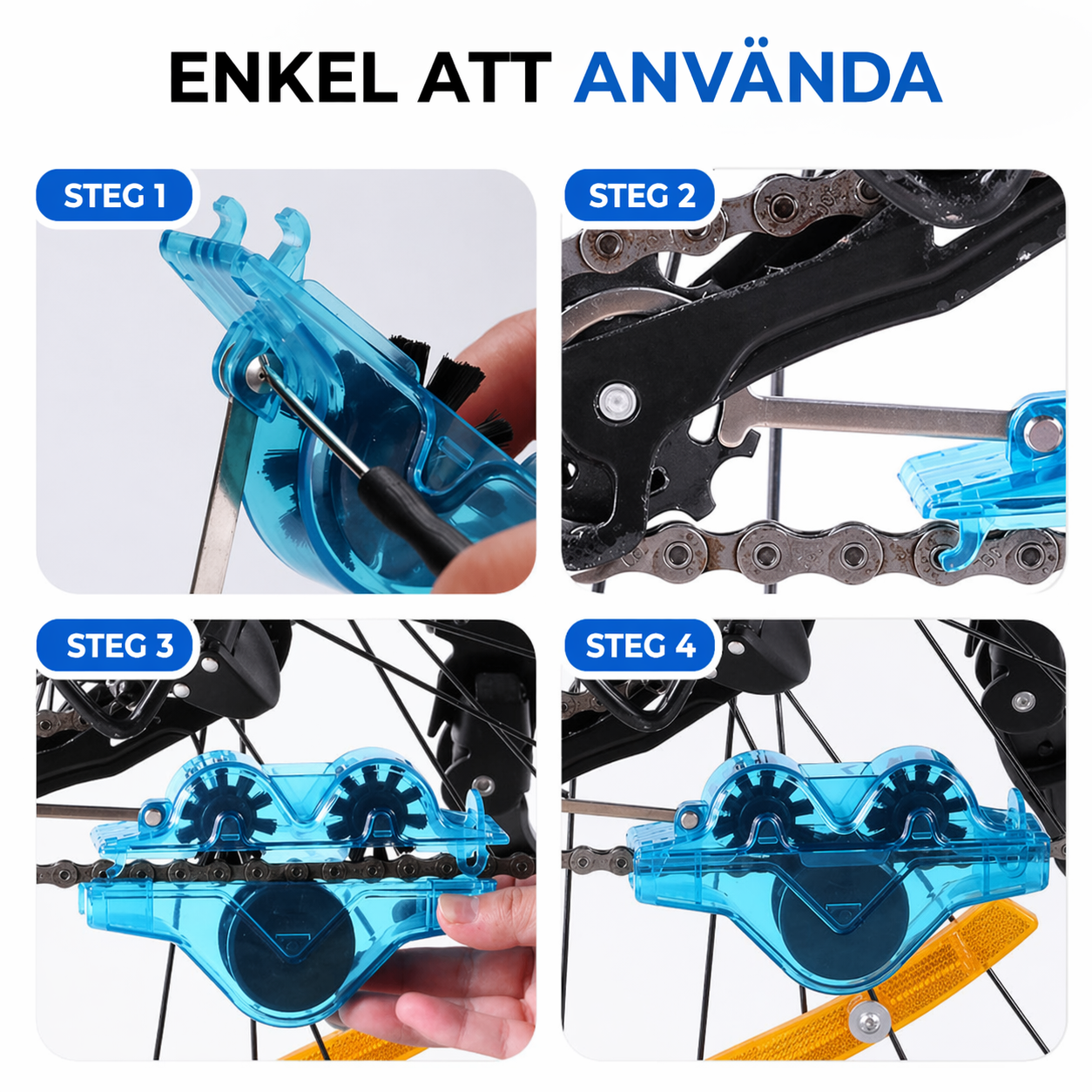 KedjeRen™ | En ren kedja på en minut, utan smutsiga händer