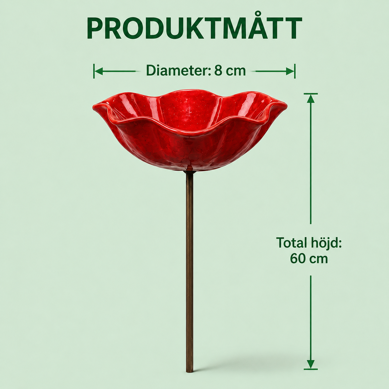 BlomHamn™ | Trädgårdsfågelbad & vattenstation för pollinerare