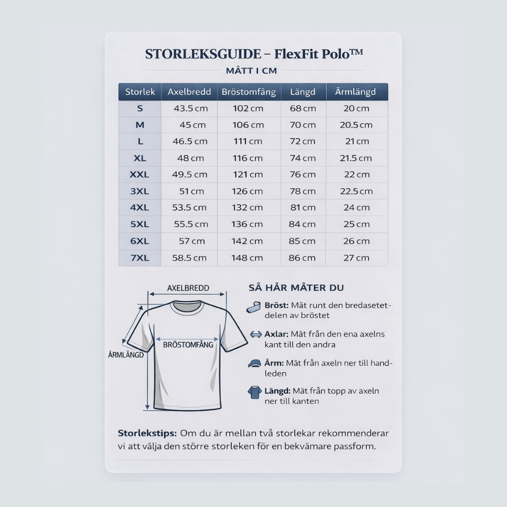 FlexFit™ Polo | Premium Komfort Pikétröja - Bekväm passform som rör sig med dig