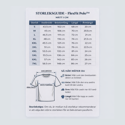 FlexFit™ Polo | Premium Komfort Pikétröja - Bekväm passform som rör sig med dig