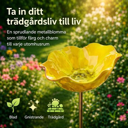 BlomHamn™ | Trädgårdsfågelbad & vattenstation för pollinerare