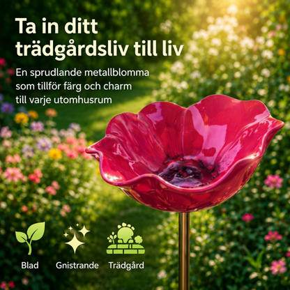 BlomHamn™ | Trädgårdsfågelbad & vattenstation för pollinerare