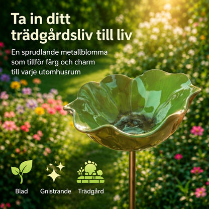 BlomHamn™ | Trädgårdsfågelbad & vattenstation för pollinerare