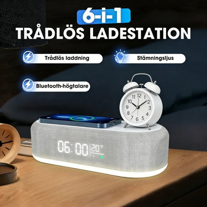 SmartStation™ | 6-i-1 Trådlös Laddstation med Flera Funktioner