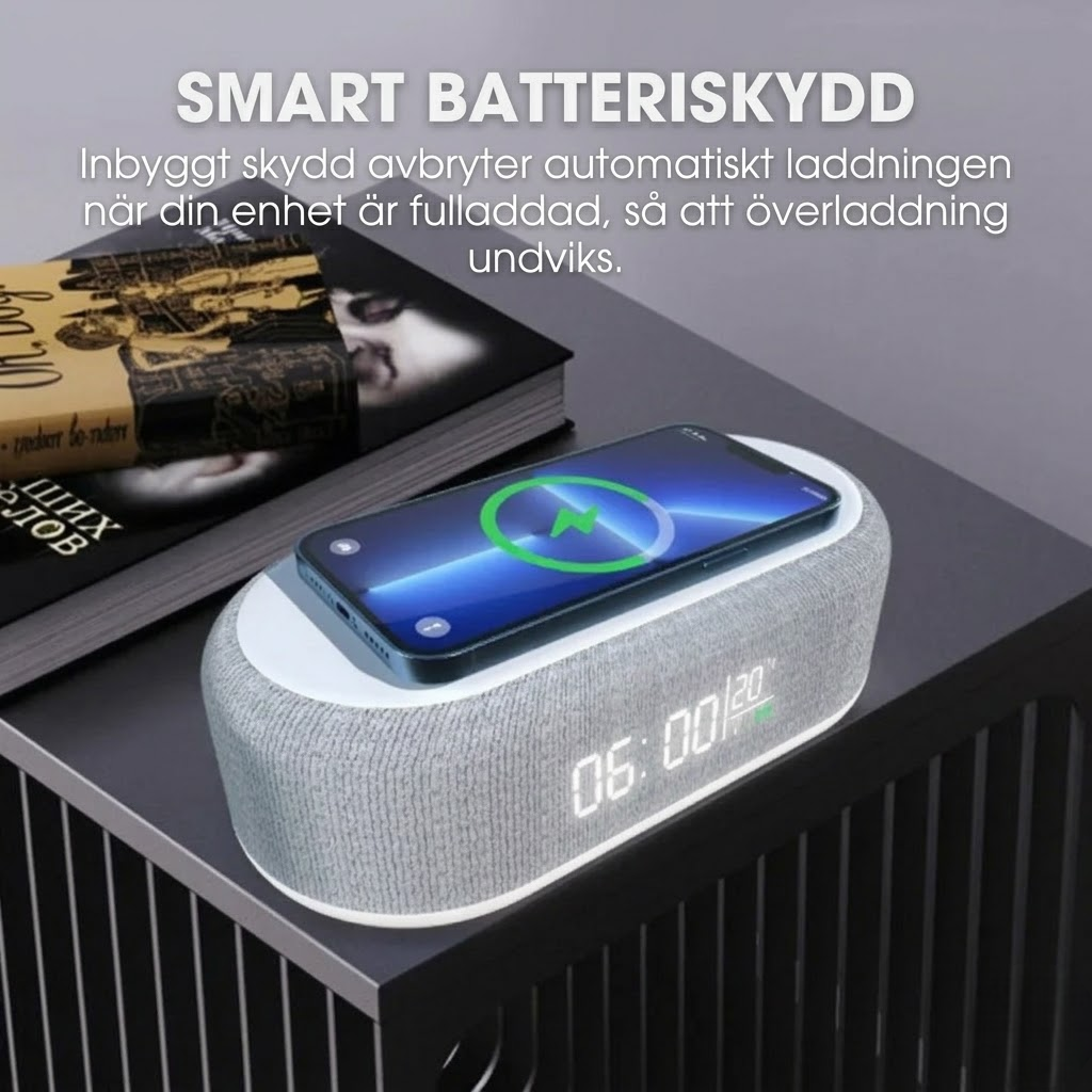SmartStation™ | 6-i-1 Trådlös Laddstation med Flera Funktioner