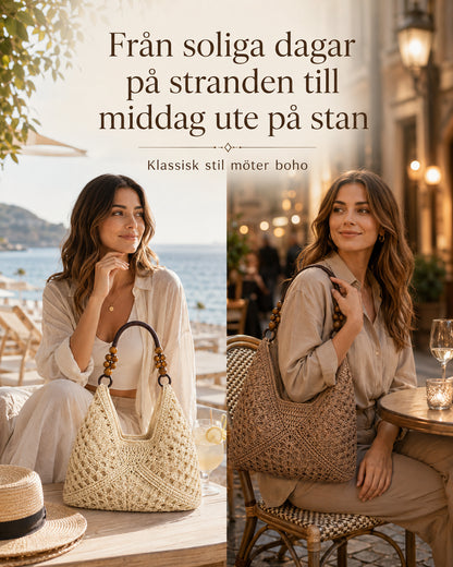 Bohéva™ | Boho Classic Woven Tote Bag